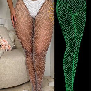 Glow in the Dark Fishnet Stockings